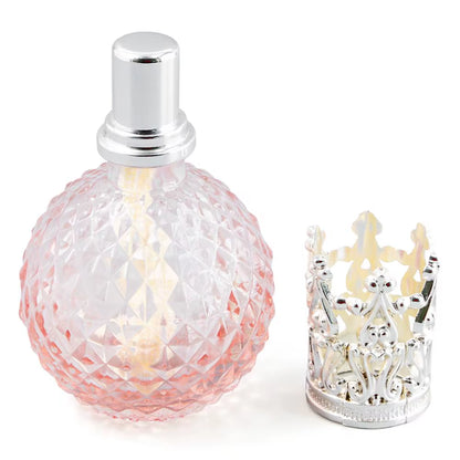 100Ml Pink Catalytic Pineapple Fragrance Diffuser Aromatherapy Oil Tan Lamp Wick Kit Parfum Glass Bottle Ceramic Burner Gift