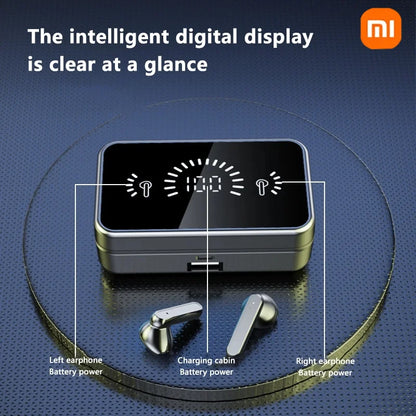 Xiaomi S20 Bluetooth Earphone Headphones Mirror Wireless Stereo Headset with Digital DisplayTouch Control Sports Earbud For Game